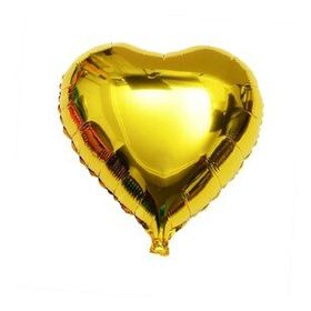 Samur Sarı Kalp 60 cm 24 inç Folyo Balon
