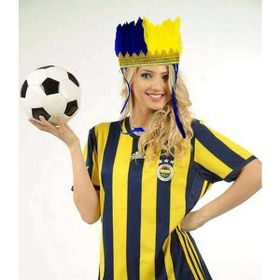 Samur Sarı Lacivert Fenerbahçe Taraftar Tüylü Saç Bandı
