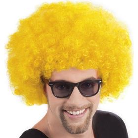 Samur Sarı Renk Kıvırcık Afro Bonus Peruk