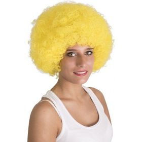 Samur Sarı Renk Kıvırcık Afro Bonus Peruk