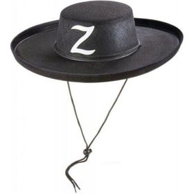 Samur Z Logolu Bağcıklı Çocuk Boy Zorro Şapkası