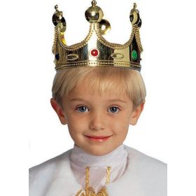 Samurı Altın Renk Çocuk Boy 45 cm Plastik Kral Tac