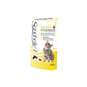 Sanabelle 55 gr Forelle Snack Trout Alabalıklı ve Kızılcıklı Kedi Ödülü