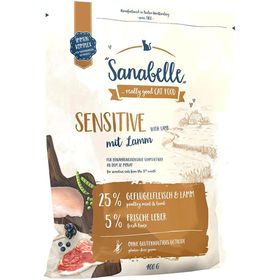 Sanabelle Adult Sensitive With Fine Lamb Kuzulu Pirinçli Kuru Kedi Maması 400 Gr