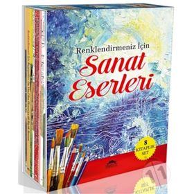 Sanat Eserleri Seti-8 Kitap Takım Renklendirmeniz İçin - Kolektif