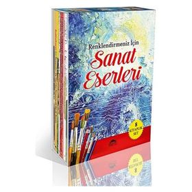 Sanat Eserleri Seti-8 Kitap Takım Renklendirmeniz İçin - Kolektif