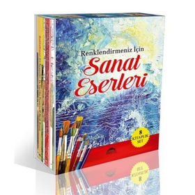 Sanat Eserleri Seti-8 Kitap Takım Renklendirmeniz İçin - Kolektif