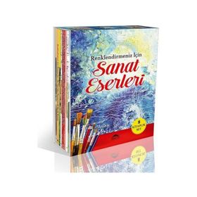 Sanat Eserleri Seti-8 Kitap Takım Renklendirmeniz İçin - Kolektif