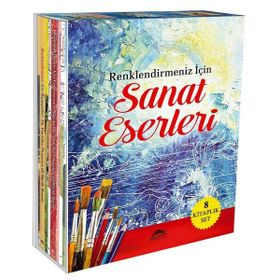 Sanat Eserleri Seti-8 Kitap Takım Renklendirmeniz İçin - Kolektif