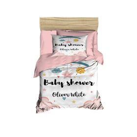 Sanatella %100 Pamuklu Baby Shower White Yenidoğan Kız Bebek Nevresim Takımı