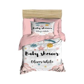 Sanatella %100 Pamuklu Baby Shower White Yenidoğan Kız Bebek Nevresim Takımı