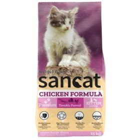 Sancat 15 kg Tavuklu Yavru Kedi Maması