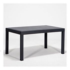 Sandalie Rattan Antrasit 90x150 cm Bahçe Masa