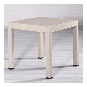 Sandalie Rattan Cappucino 80x80 cm Bahçe Masa