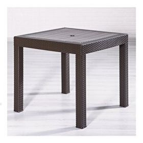Sandalie Rattan Kahve 80x80 cm Bahçe Masa