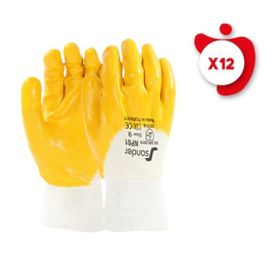 Sander NP01 No: 10 Sarı 12 Çift Nitril Eldiven