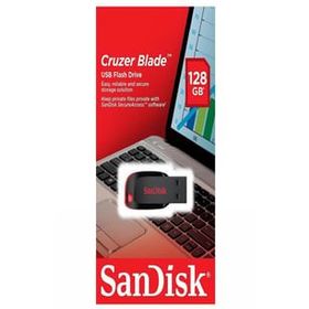 Sandisk 128 GB Cruzer Blade USB 2.0 Siyah USB Bellek