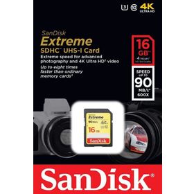 Sandisk Extreme 16GB Class 10 Micro SDHC Hafıza Kartı