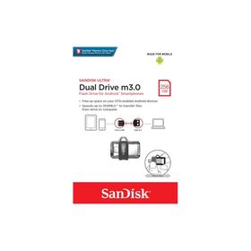 Sandisk M3.0 256 GB Grey-Silver Ultra Dual Drive