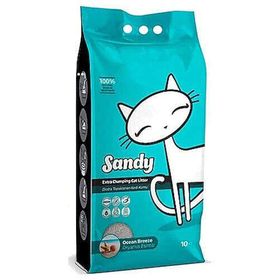Sandy 10 kg Ekstra Topaklanan Sodyum Bentonit Okyanus Esintisi Kedi Kumu