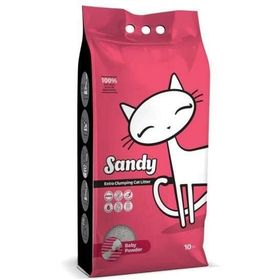 Sandy 10 lt Bebek Pudralı Ekstra Topaklanan Bentonit Kedi Kumu