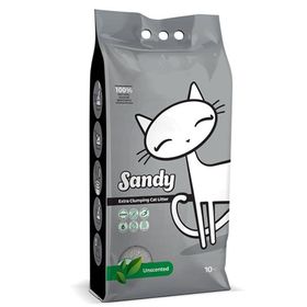 Sandy 2x10 kg Parfümsüz Ekstra Topaklanan Sodyum Bentonit Kokusuz Kedi Kumu