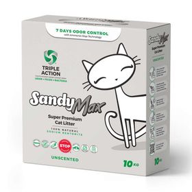 Sandy Max Triple Action 10 KG Aktif Karbonlu Bentonit Kedi Kumu