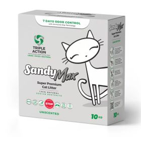 Sandy Max Triple Action 10 KG Aktif Karbonlu Bentonit Kedi Kumu