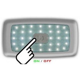 Sanel Butonlu Beyaz 12V Led Tavan Lambası