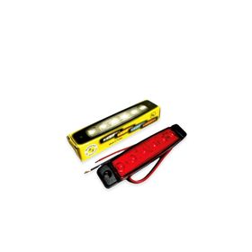 Sanel SBB12R6 Kırmızı 12V Üniversal Parmak 6 Led Basamak