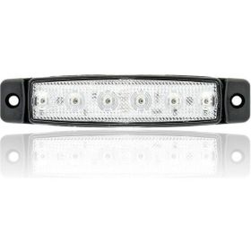 Sanel SBB12W6 Beyaz 12V Üniversal Parmak 6 Led Basamak