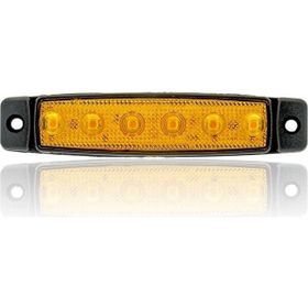 Sanel SBB12Y6 Sarı 12V Üniversal Parmak 6 Led Basamak