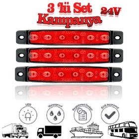 Sanel SBB24Y6-3 24V Sarı 6 Ledli Set Parmak Led Aydınlama