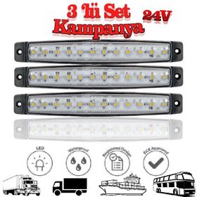 Sanel SBC24W12-3 12 Ledli Set Parmak LED 24V Beyaz Basamak Aydınlatma