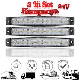 Sanel SBC24W12-3 12 Ledli Set Parmak LED 24V Beyaz Basamak Aydınlatma