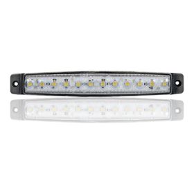Sanel SBC24W12 Yan Beyaz 24V Üniversal Parmak 12 Led Basamak