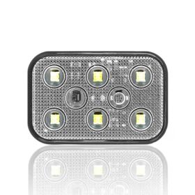 Sanel SBD12W6 Dış Makan Uyumlu Beyaz 12V Üniversal Kare 6 Led Aydınlatma