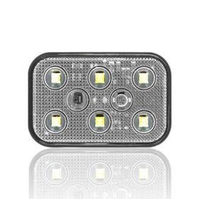 Sanel SBD12W6 Dış Makan Uyumlu Beyaz 12V Üniversal Kare 6 Led Aydınlatma