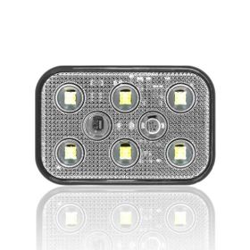 Sanel SBD12W6 Dış Makan Uyumlu Beyaz 12V Üniversal Kare 6 Led Aydınlatma