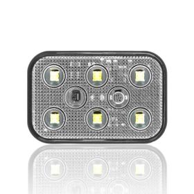 Sanel SBD12W6 Dış Makan Uyumlu Beyaz 12V Üniversal Kare 6 Led Aydınlatma