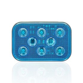 Sanel SBD24B6 Dış Makan Uyumlu Mavi 24V Üniversal Kare 6 Led Aydınlatma