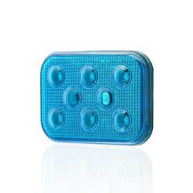Sanel SBD24B6 Dış Makan Uyumlu Mavi 24V Üniversal Kare 6 Led Aydınlatma