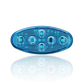 Sanel SBE24B6 Dış Mekan Uyumlu Mavi 24V Üniversal Elips 6 Led Aydınlatma