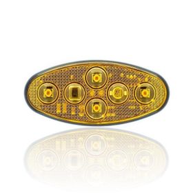 Sanel SBEF4Y Dış Makan Uyumlu Sarı Çakarlı 12-24V Universal Elip 4 Led Aydınlatma