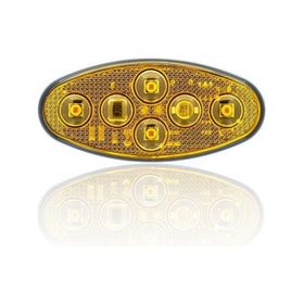Sanel SBEF4Y Dış Makan Uyumlu Sarı Çakarlı 12-24V Universal Elip 4 Led Aydınlatma