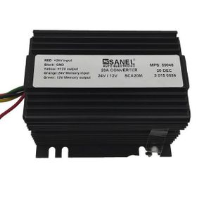 Sanel SCA20M Radyo Hafızalı 20 Amper 24V12V Voltaj Düşürücü