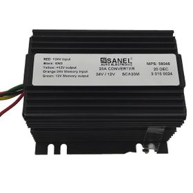 Sanel SCA20M Radyo Hafızalı 20 Amper 24V12V Voltaj Düşürücü