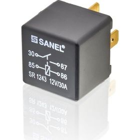 Sanel SR1243 12V 4 Uçlu Mini Röle