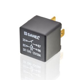 Sanel SR2443A 24 Volt 30 Amper 4 Uçlu Braketli Mini Röle