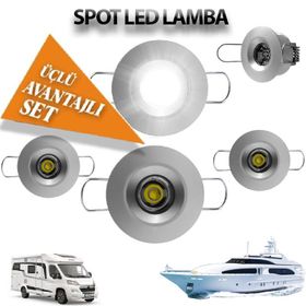 Sanel SSPZ100W Power Led Lamba 12-24V1W Beyaz Spot
